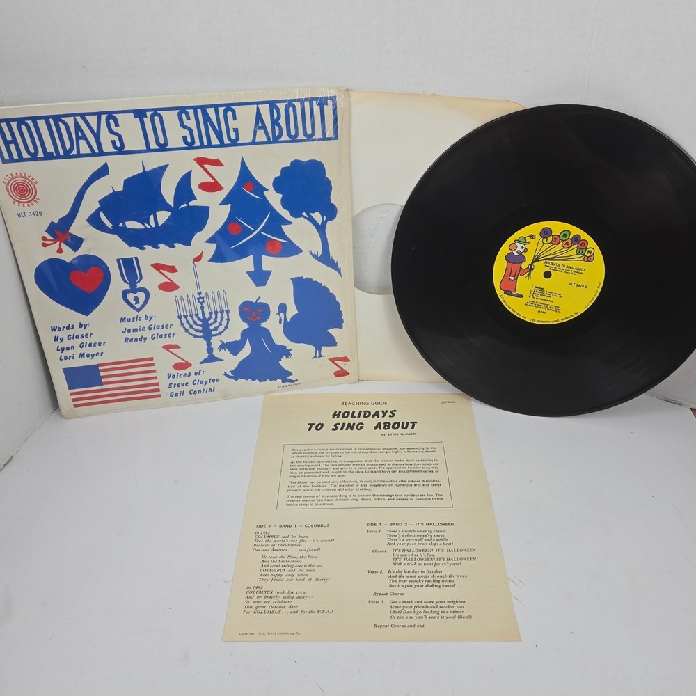 Holidays To Sing About Vinyl LP UltraSound Records ULT 3420 Education Kids 1979